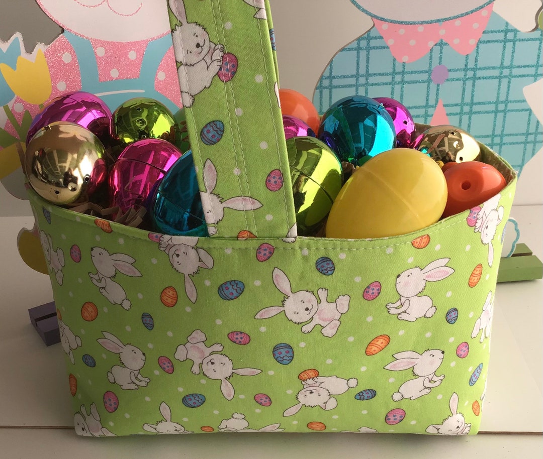 Easter, Egg, Hunt, Basket, Bunnies, Rabbits, Decoration, Decor, Green
