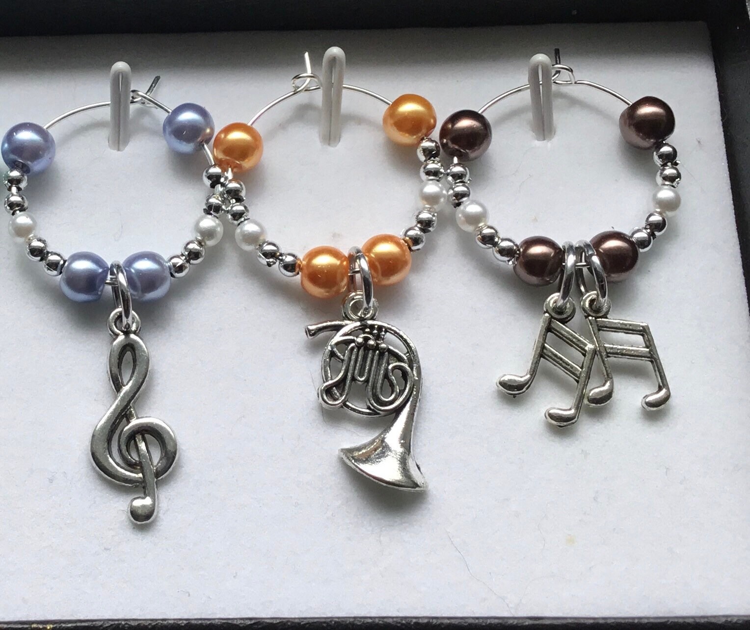 6 Music Themed Wine Charms Band Music Lover Musical Party Etsy Canada