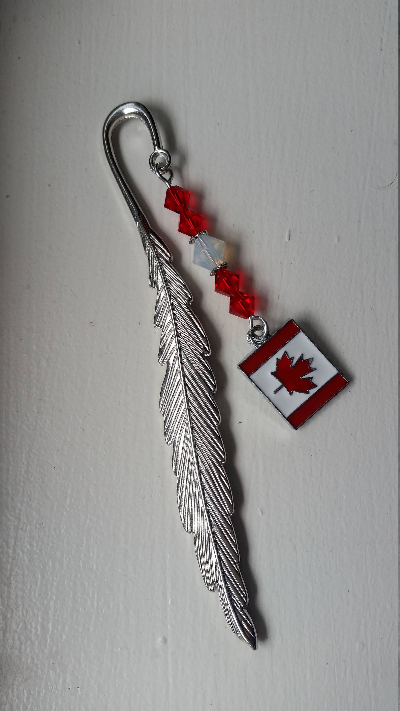 Canada Flag Charm book Marker Book Mark Crystal Bookmark Etsy Canada