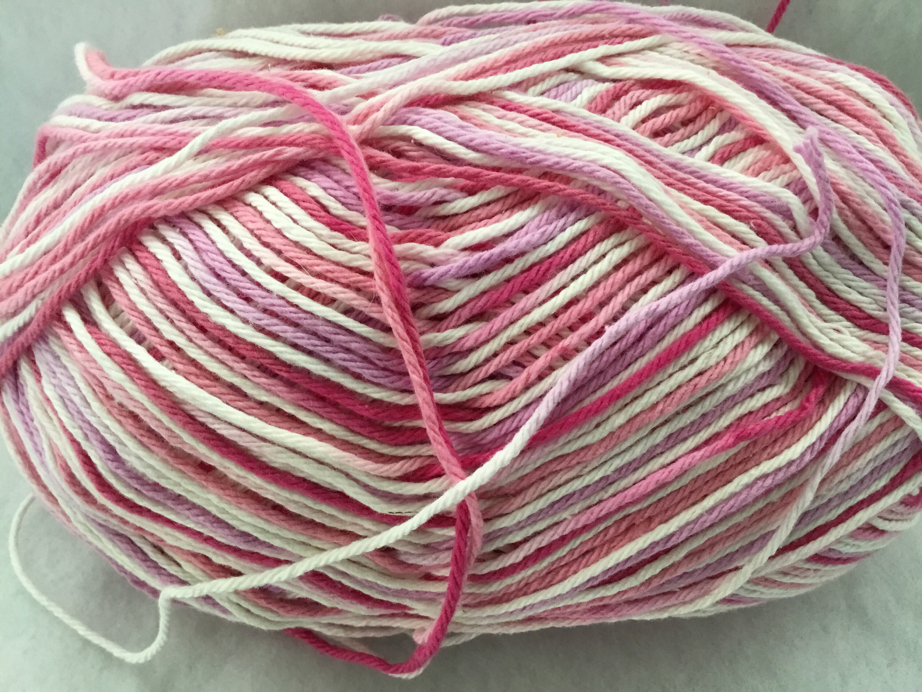 Vintage Cotton Yarn Knit Crochet Variegated with Shades Etsy