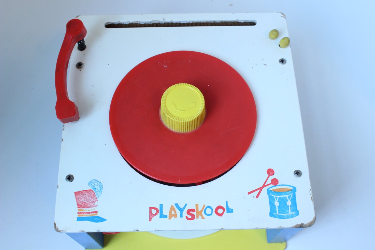 Vintage 1960's Playskool Music Box Toy NOT WORKING Use as a Childs Room Decoration or to Be