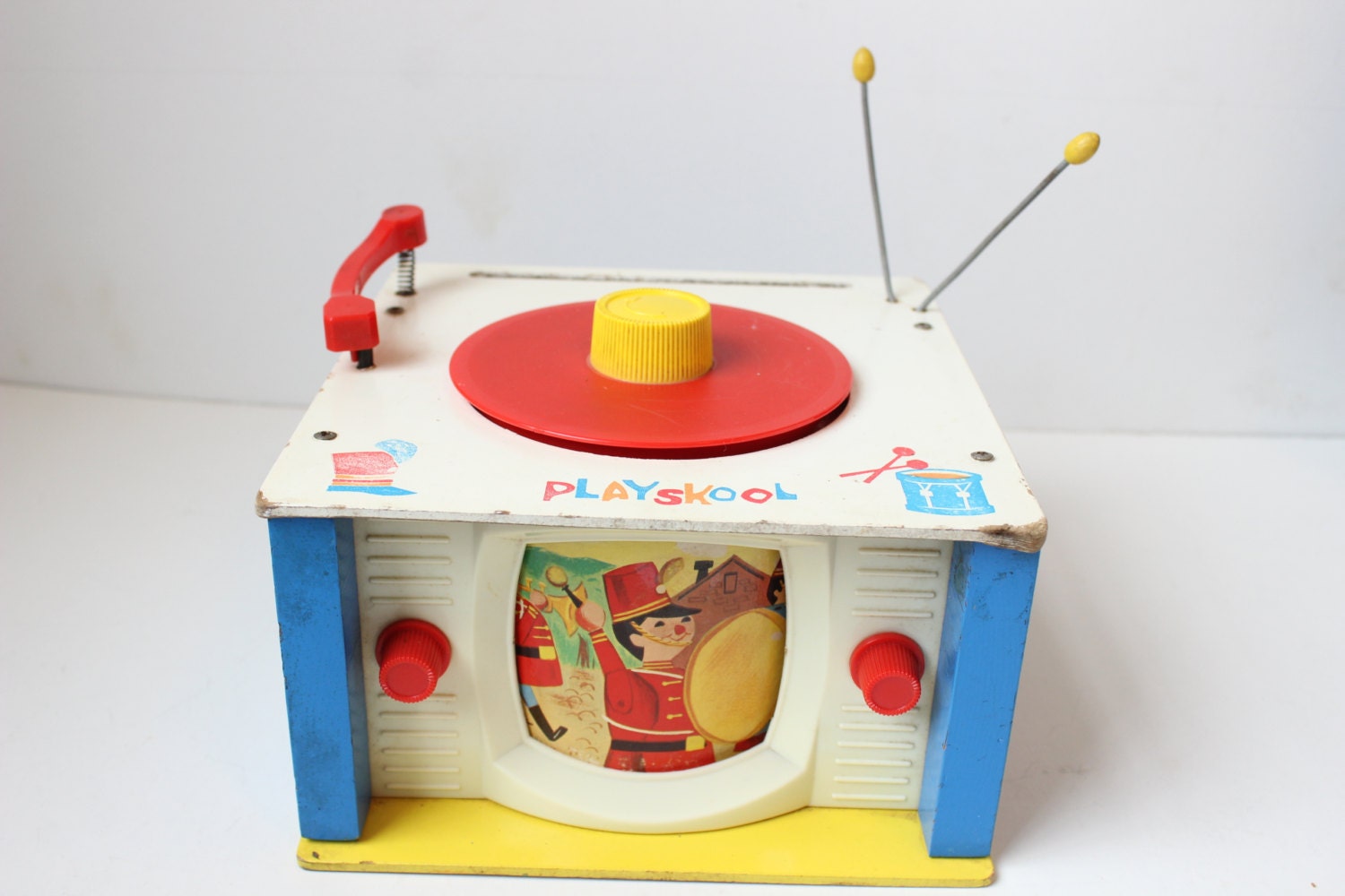 Vintage 1960's Playskool Music Box Toy NOT WORKING Use as a Childs Room Decoration or to Be