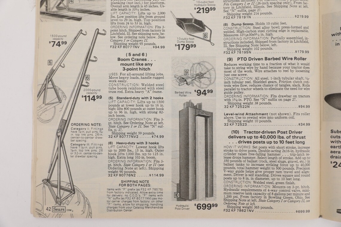 Sears 1979 Farm and Ranch Catalog Etsy