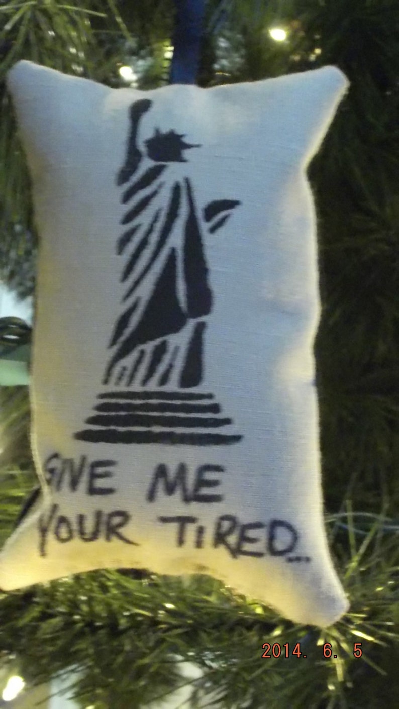 Statue of Liberty give Me Your Tired Christmas Etsy