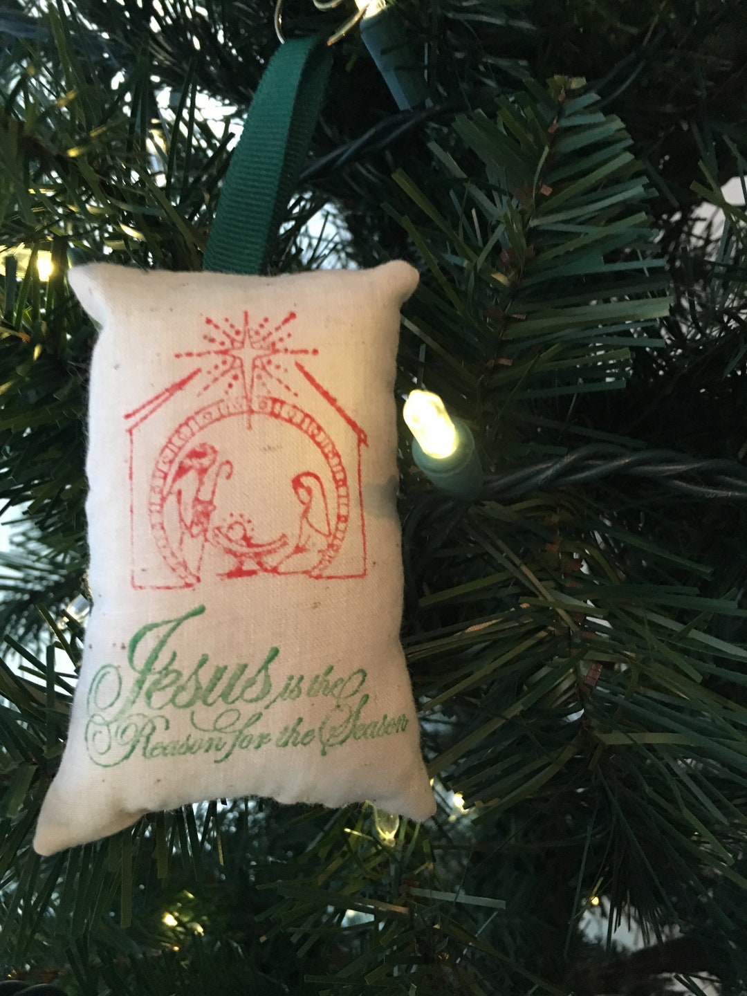 Jesus is the Reason for the Season Christmas Ornament Nativity Etsy