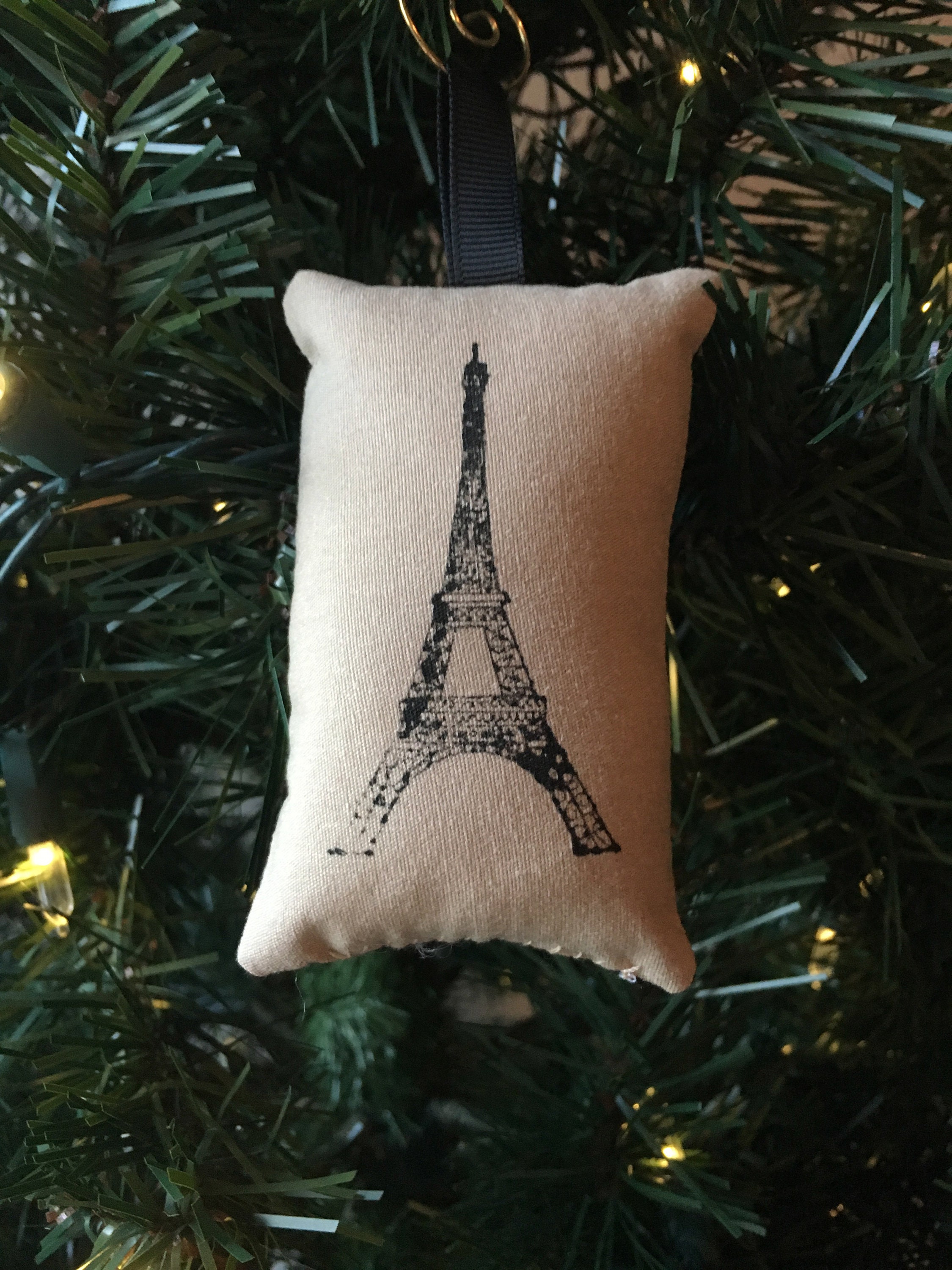 Eiffel Tower Christmas Ornament France Paris Landmark French Etsy