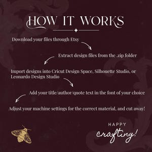 Digital Download Ornamental Scrollwork Design Vinyl Cutting File Book Cover Template SVG Format HTV Crafting Pattern Spine Design Filigree Frame Layout DIY Bookbinding Project Customizable Template Elegant Journal Making Design Machine Cut