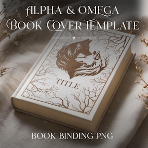 Plantilla de libro romántico, descarga digital, archivos PNG, Cricut Project Alpha Omega, plantilla de diseño de portada de libro, encuadernación DIY, recurso para autores.