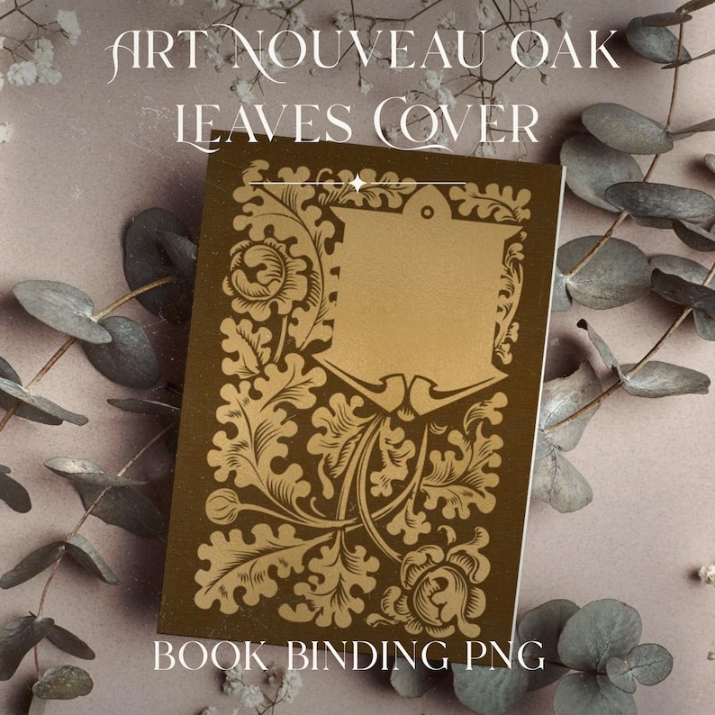 Whole Shop Bundle Jugendstil Vorlage Digitaler Download Buchcover geschnitten Datei Vintage Style Binding Bild 12