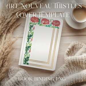 Whole Shop Bundle Jugendstil Vorlage Digitaler Download Buchcover geschnitten Datei Vintage Style Binding Bild 17