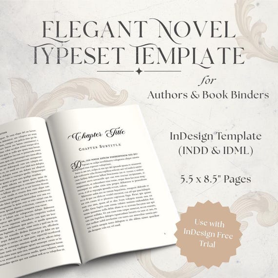Novel Layout Template Book Design Indesign File Format Guide Manuscript Formatting Professional Typesetting Chapter Headings Amazon KDP
