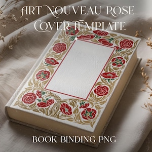 Whole Shop Bundle Jugendstil Vorlage Digitaler Download Buchcover geschnitten Datei Vintage Style Binding Bild 10