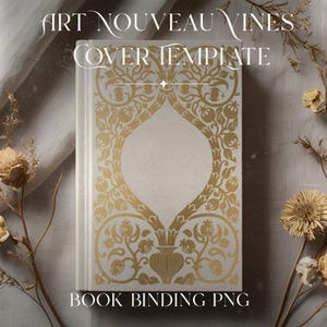 Whole Shop Bundle Jugendstil Vorlage Digitaler Download Buchcover geschnitten Datei Vintage Style Binding Bild 13