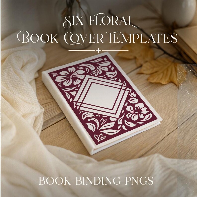 Htv Journal Covers Floral Book Cover Design: Customizable Vinyl Template (PNG Digital ...
