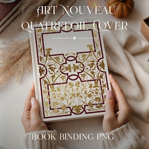 Whole Shop Bundle Jugendstil Vorlage Digitaler Download Buchcover geschnitten Datei Vintage Style Binding Bild 18