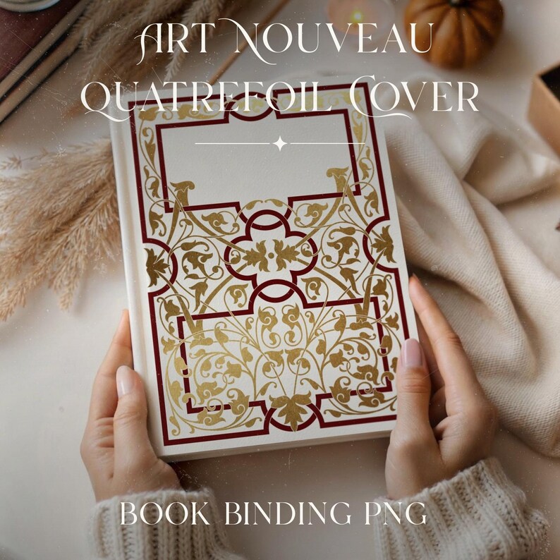 Whole Shop Bundle Jugendstil Vorlage Digitaler Download Buchcover geschnitten Datei Vintage Style Binding Bild 18