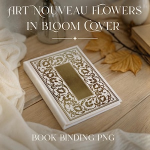 Whole Shop Bundle Jugendstil Vorlage Digitaler Download Buchcover geschnitten Datei Vintage Style Binding Bild 9