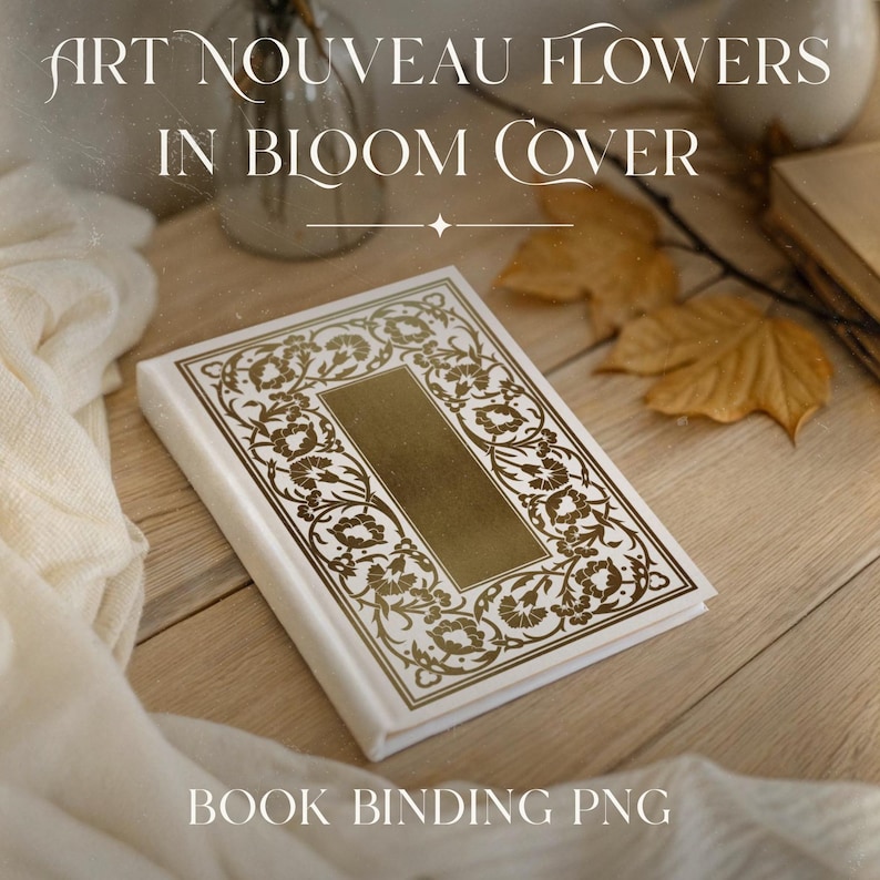 Whole Shop Bundle Jugendstil Vorlage Digitaler Download Buchcover geschnitten Datei Vintage Style Binding Bild 9