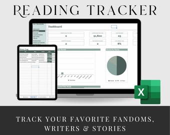 Fanfiction Reading Tracker Excel Spreadsheet Ao3 Import Story Data Tracking Template Fan Fiction Organization Tool Tbr List Challenge
