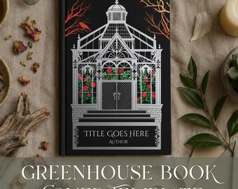 Buchbindearbeit Cricut Template Heat Transfer Vinyl DIY Hardcover Gewächshaus DIY Hardcover Design Magisch Pflanzen Englischer Garten