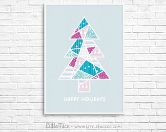 Happy Holiday Sign - Christmas Tree - Instand Descargar