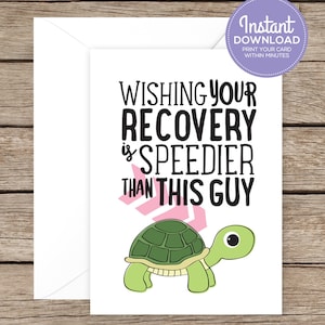 Get Well Soon Karte - Lustige Get Well Karte - Get Well Digital Card - Get Well Soon Digitale Grußkarte - Schnelle Genesungskarte