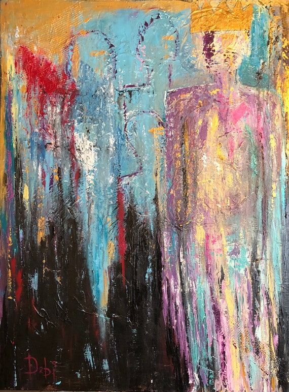 Abstract Figure Painting On 30/40/2 In. Canvas Etsy Abstract Figure Painting On 30/40/2 In. Canvas Etsy