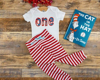 cat in the hat first birthday outfit