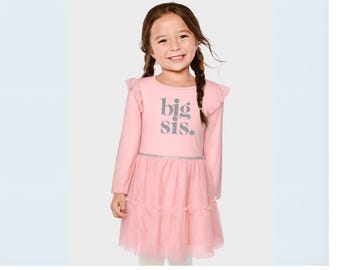 Big Sister Tutu Dress: Pink Ruffle Outfit, Pregnancy Reveal