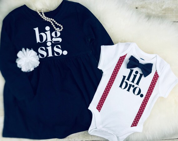 etsy big sister little brother outfits
