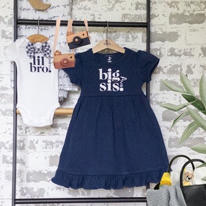 Big Sister Little Brother Matching Outfits/Personalized Baby Shower Gift/Pregnancy Announcement/Matching Sibling Outfits/Easter Outfits