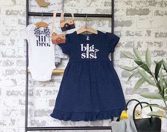 Big Sister Little Brother Matching Outfits/Personalized Baby Shower Gift/Pregnancy Announcement/Matching Sibling Outfits/Easter Outfits