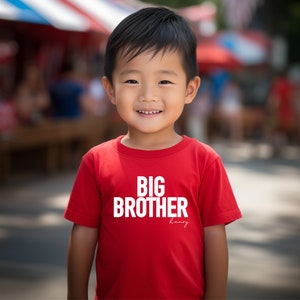 Big Brother Shirt/New Baby Announcement/Pregnancy Announcement/Baby Shower Gift/Pregnancy Reveal Ideas/Big Brother Gift