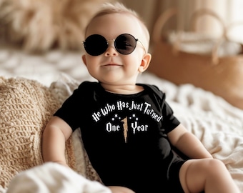 Wizard 1st Birthday Bodysuit: Magical First Birthday Outfit