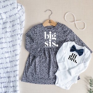 Big Sister Little Brother Matching Outfits/Big Sister Little Sister Matching Outfits/Little Brother Shirt/Baby Shower Gift/Pregnancy Reveal