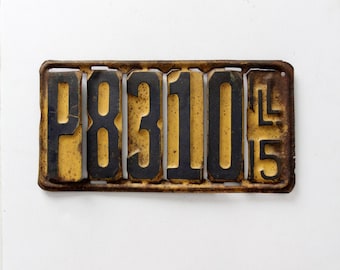 1915 Illinois license plate