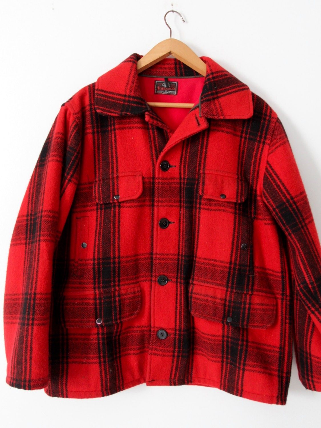 Vintage Johnson Woolen Mills Mackinaw Jacket Etsy