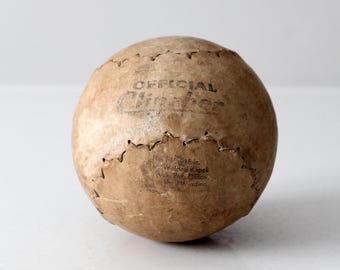 vintage official Clincher leather softball