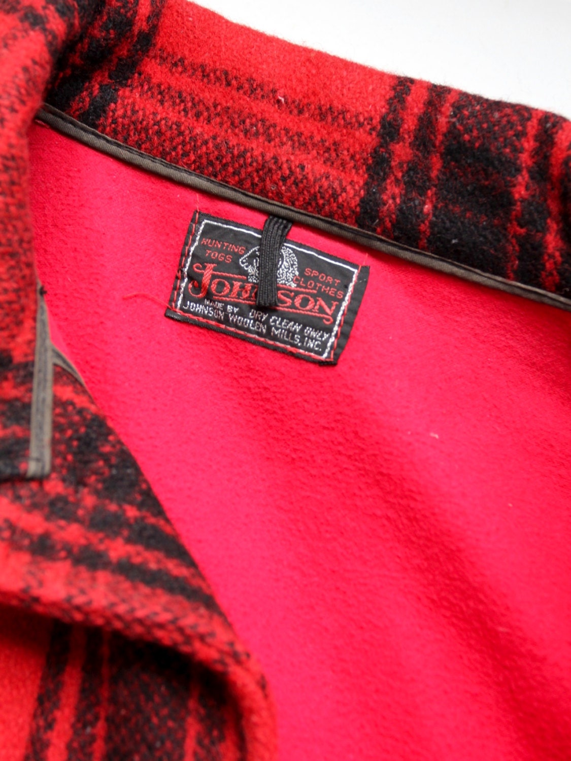 Vintage Johnson Woolen Mills Mackinaw Jacket - Etsy Vintage Johnson Woolen Mills Mackinaw Jacket - Etsy