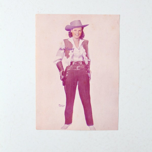 vintage Ruth Terry promo film still print,  Pistol Packin Mama