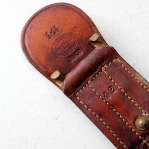 vintage Bucheimer Clark leather utility belt image 9