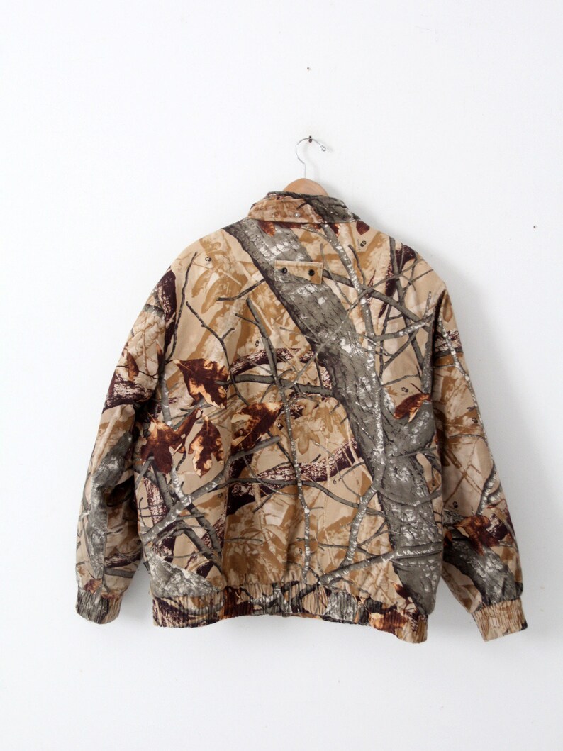 OUTFITTERS RIDGE Real Tree Camo Sweatshirt (Women's Size M) cotton brown type Vintage Second Hand