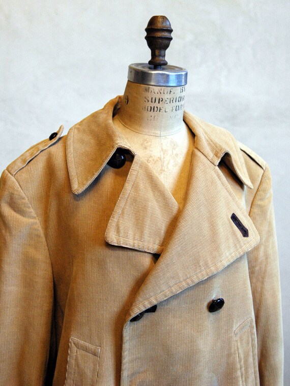 vintage Carroll and Company corduroy trench coat - image 6