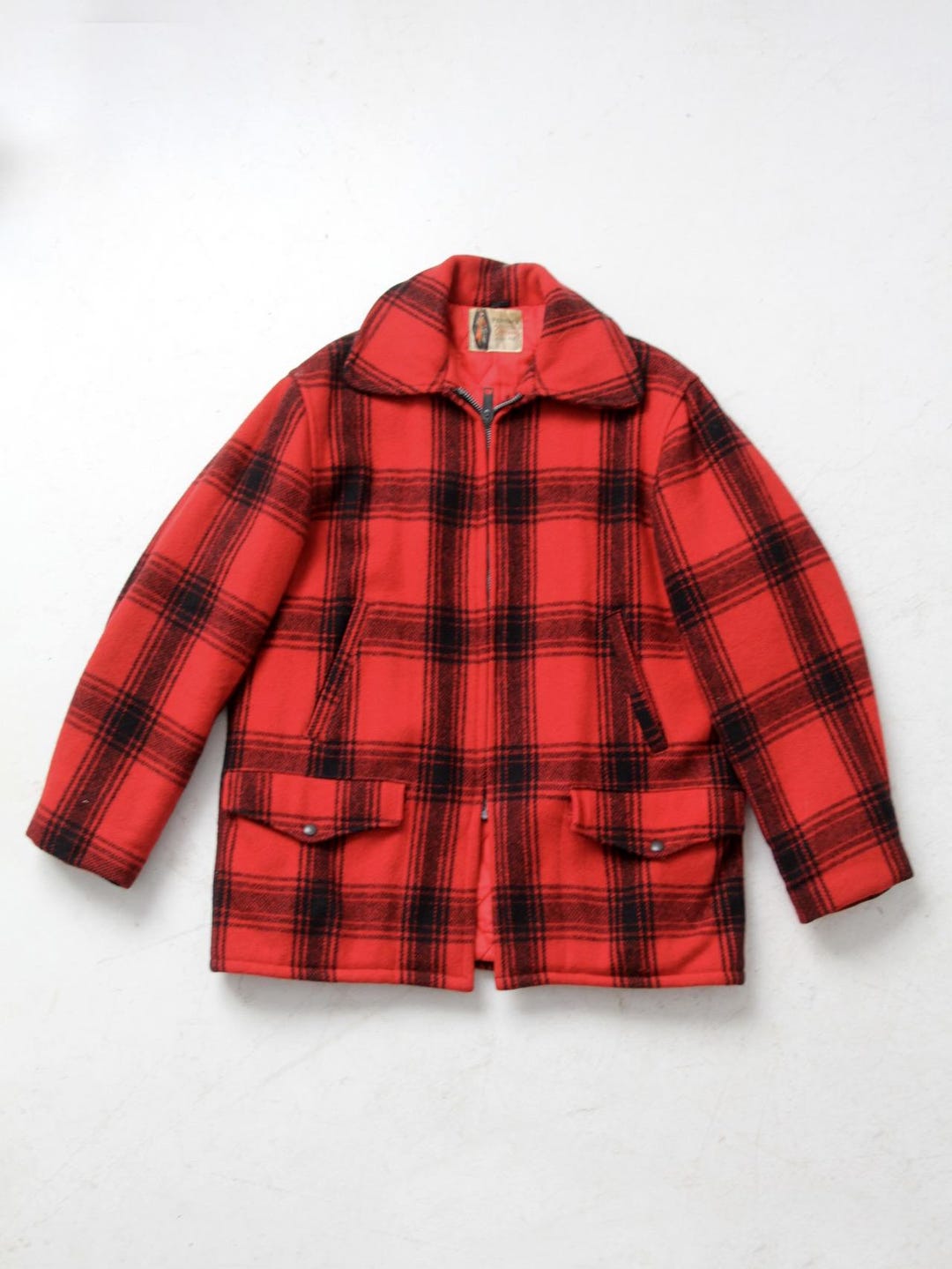 Vintage 50s Penny's Wool Plaid Hunting Coat - Etsy