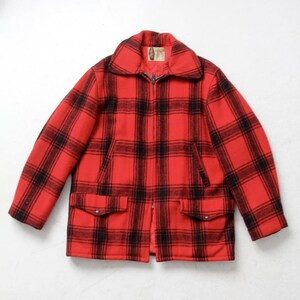 超人気ブティック Vintage Hunting Jacket by Drybak, 1950's Red/black Plaid ジャケット・アウター