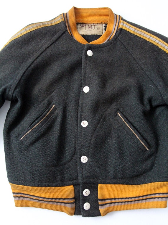 1950s UMC wool baseball jacket - image 4