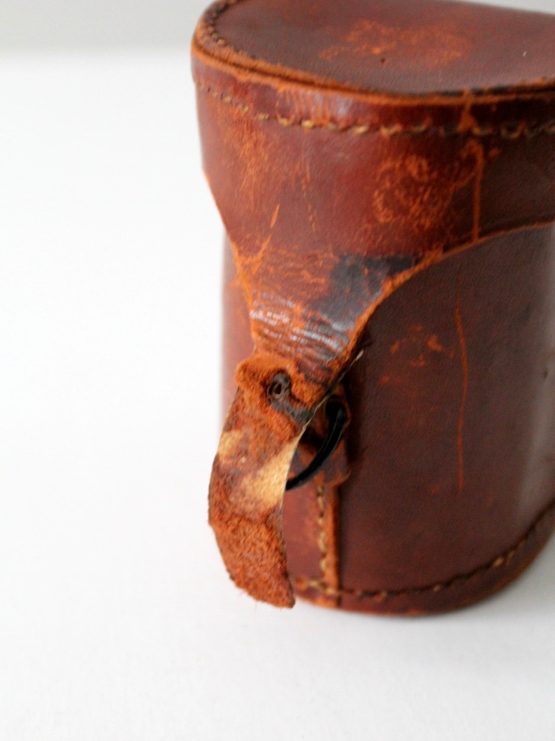 Vintage Leather Case, Belted Pouch Box Etsy