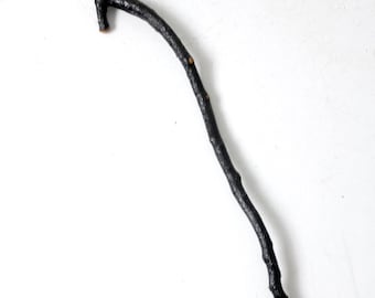 vintage rustic wood walking stick