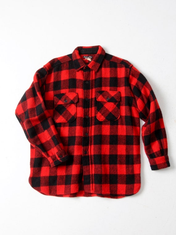 vintage 60s Montgomery Ward buffalo plaid shirt - image 4