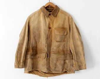 Vintage 30s Duxbak Field Coat Men's 